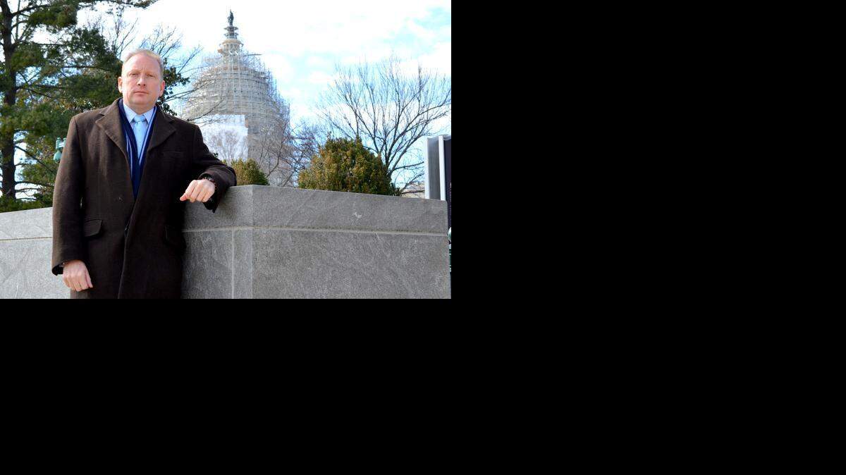 Anthony Hardie of Bradenton, Florida, stands outside the U.S. Capitol on Jan. 30, 2015. A top official with the Washington-based advocacy organization Veterans for Common Sense, Hardie was in Washington advocating on veterans’ issues. He says problems have persisted for years at Department of Veterans Affairs St. Petersburg, Florida, office. (Chris Adams/McClatchy)
