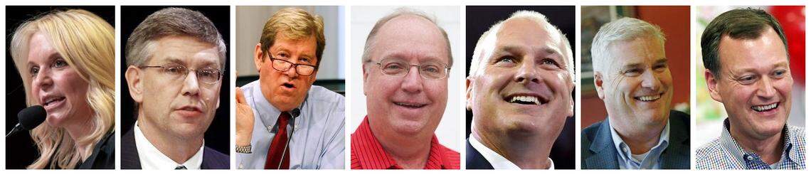 Karin Housley, Erik Paulsen, Jason Lewis, Jim Hagedorn, Pete Stauber, Tom Emmer, Jeff Johnson