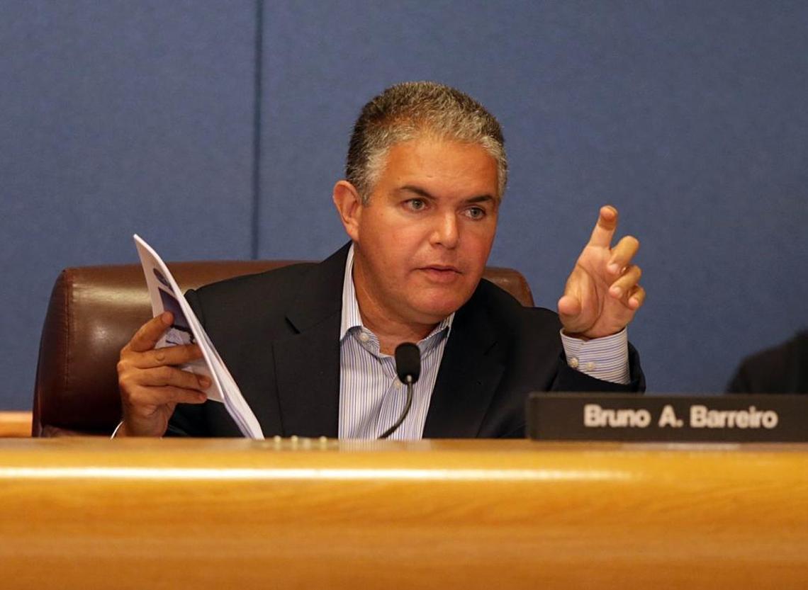 Miami-Dade County Commissioner Bruno Barreiro, a Republican, is running for the seat being vacated by Republican U.S. Rep. Ileana Ros-Lehtinen.