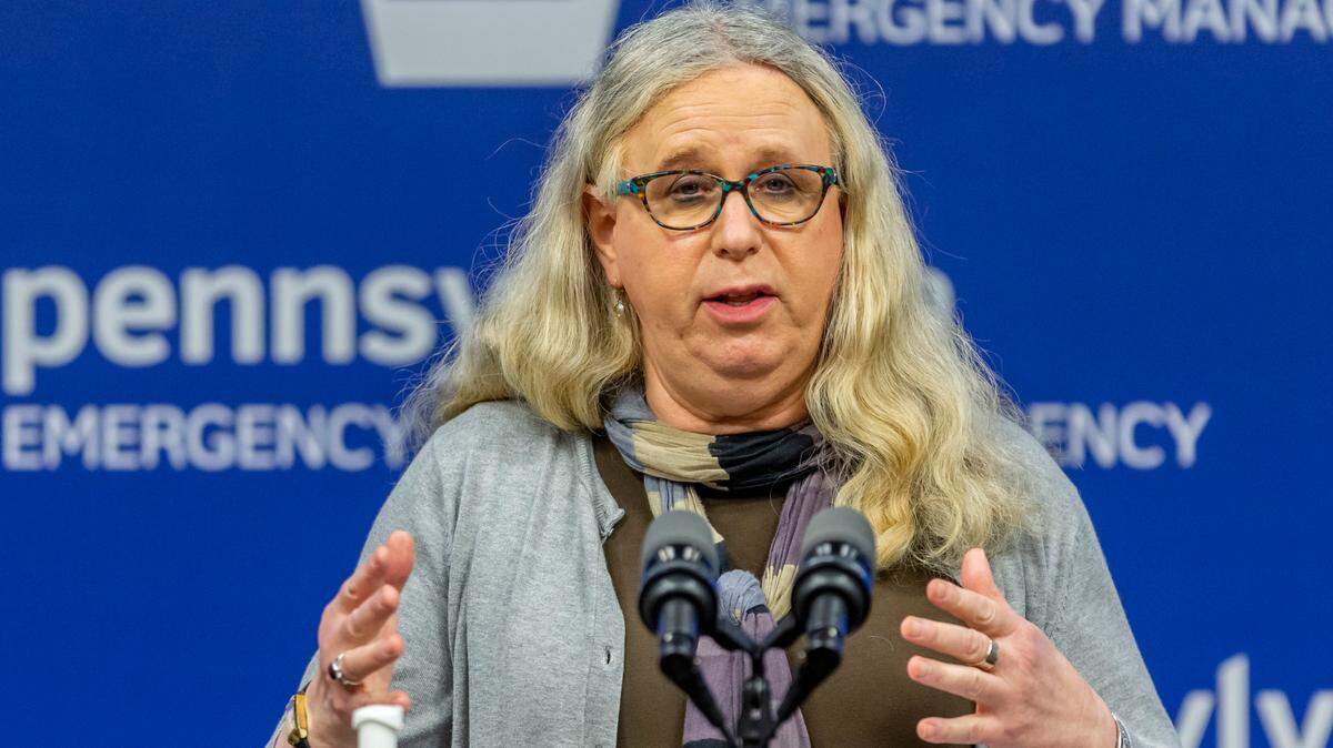 FILE - In this May 29, 2020, file photo, Pennsylvania Secretary of Health Dr. Rachel Levine meets with the media at the Pennsylvania Emergency Management Agency (PEMA) headquarters in Harrisburg, Pa. President-elect Joe Biden has nominated Levine to be his assistant secretary of health. She would be the first openly transgender federal official to be confirmed by the U.S. Senate. (Joe Hermitt/The Patriot-News via AP, File)
