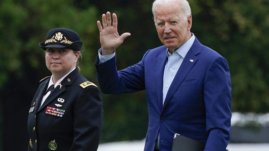 President Joe Biden’s average approval rating fell below 50% this week for the first time during his presidency. (AP Photo/Manuel Balce Ceneta)