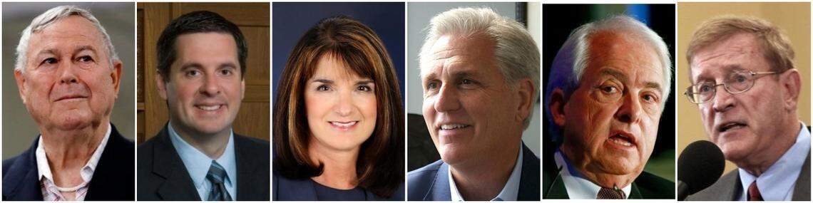 Dana Rohrabacher, Devin Nunes, Diane Harkey, Kevin McCarthy, John Cox, Paul Cook