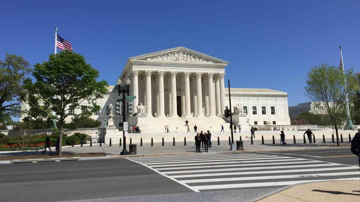 The US Supreme Court building in Washington, April 24, 2015.