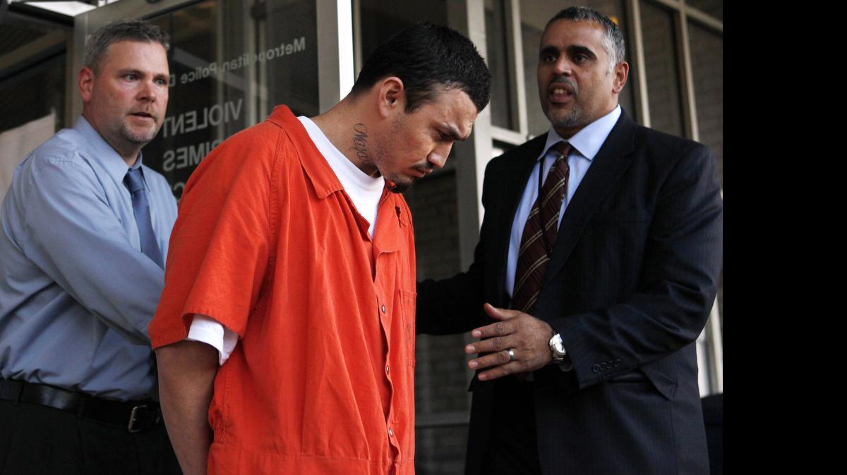 
In this April 22, 2009 file photo, Ingmar Guandique is escorted from the Violent Crimes Unit in Washington, D.C.
