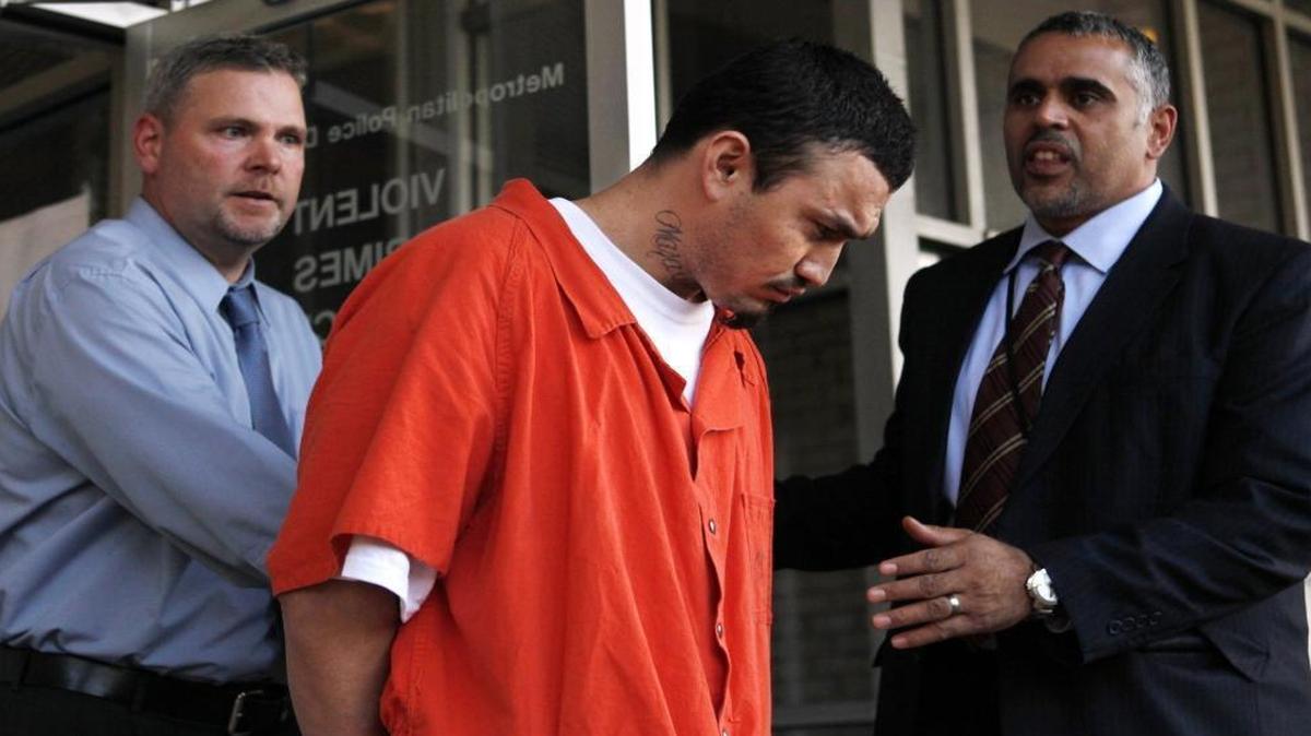 In this April 22, 2009, file photo, Ingmar Guandique is escorted from the Violent Crimes Unit in Washington.
