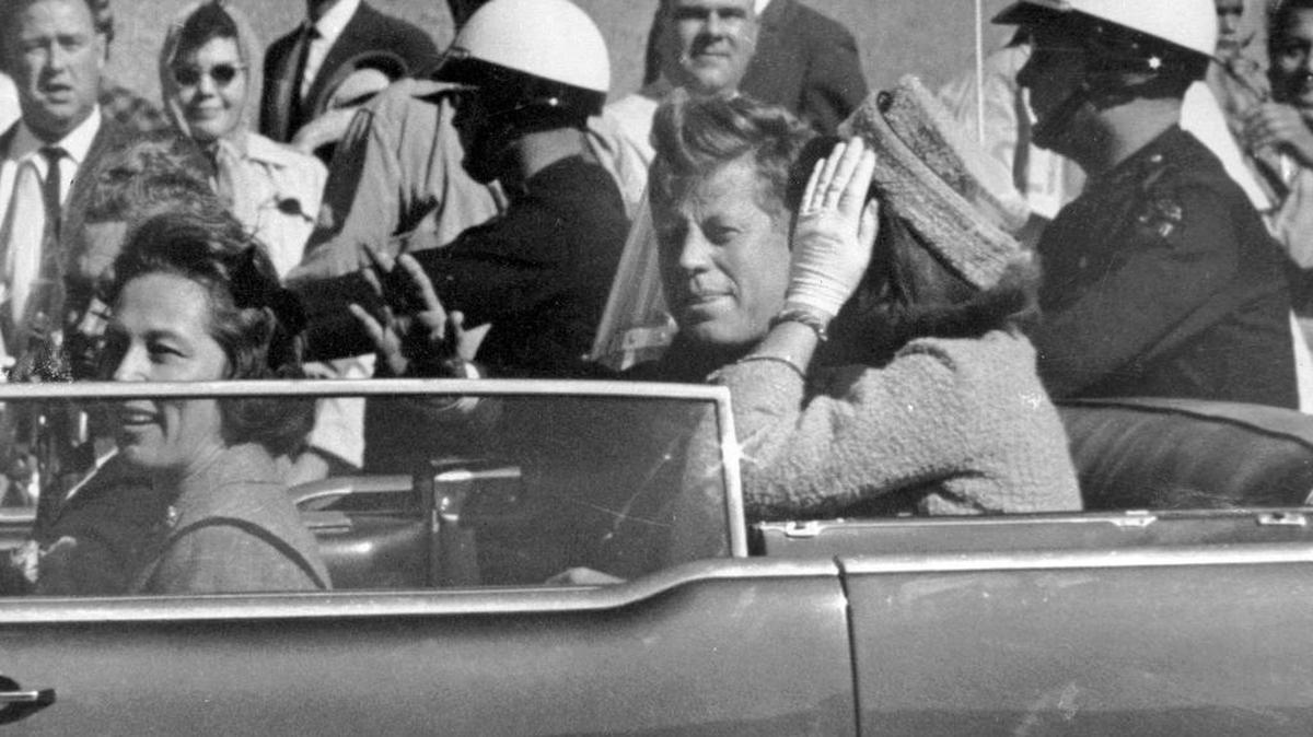 Shortly before the moment in Dallas when President John F. Kennedy was fatally wounded. 