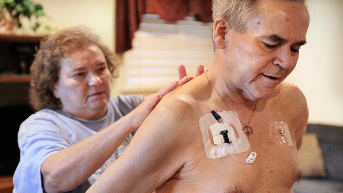 George “Smitty” Anderson Jr. of Augusta, Ga., shown here with his wife, Pam, worked for 17 years at the Savannah River nuclear weapons site in South Carolina. He developed multiple myeloma, a cancer. But like tens of thousands of other nuclear weapons workers, he failed in his bid to get any compensation from the U.S. government. He died on Nov. 5, 2015, at the age of 62.