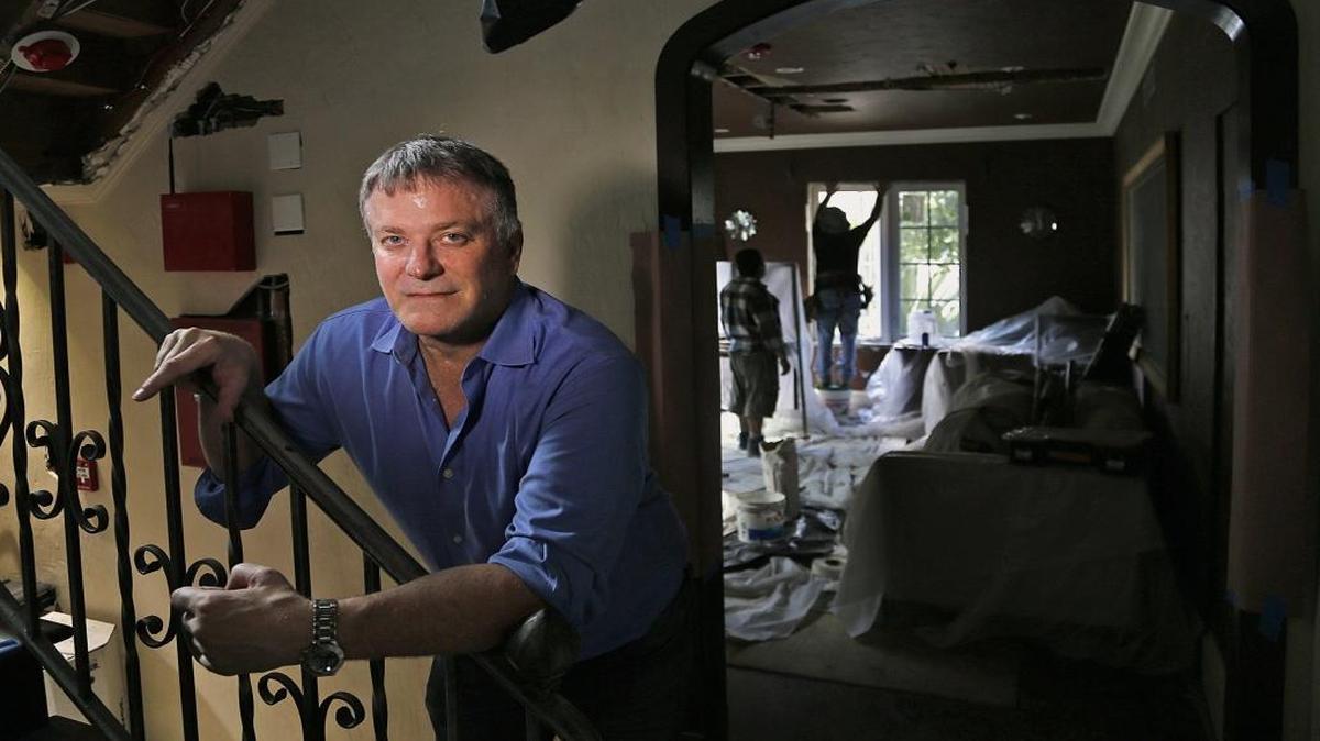 Daniel Sehres in his home at 1545 Meridian Avenue. The home, formerlly an illegal short-term rental, is undergoing a $200,000 renovation to become a bed and breakfast property.