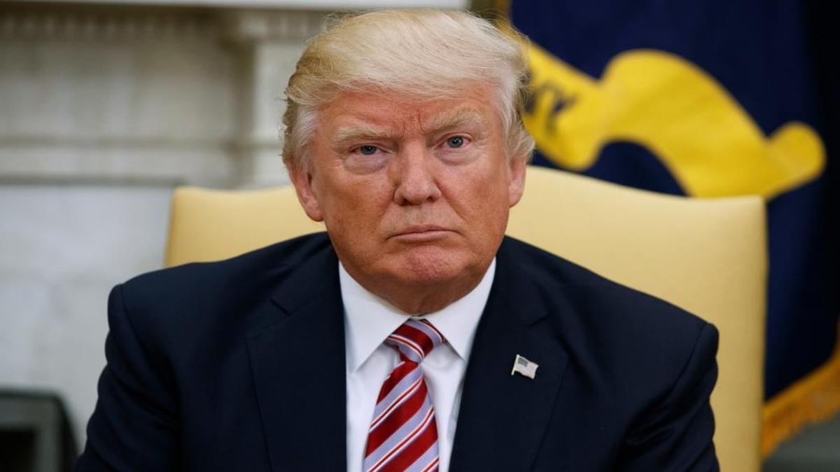 President Donald Trump listens during his meeting with Turkish President Recep Tayyip Erdogan in the Oval Office in Washington, Tuesday, May 16, 2017. The meeting comes as he faces controversy over sharing classified information with Russian officials.
