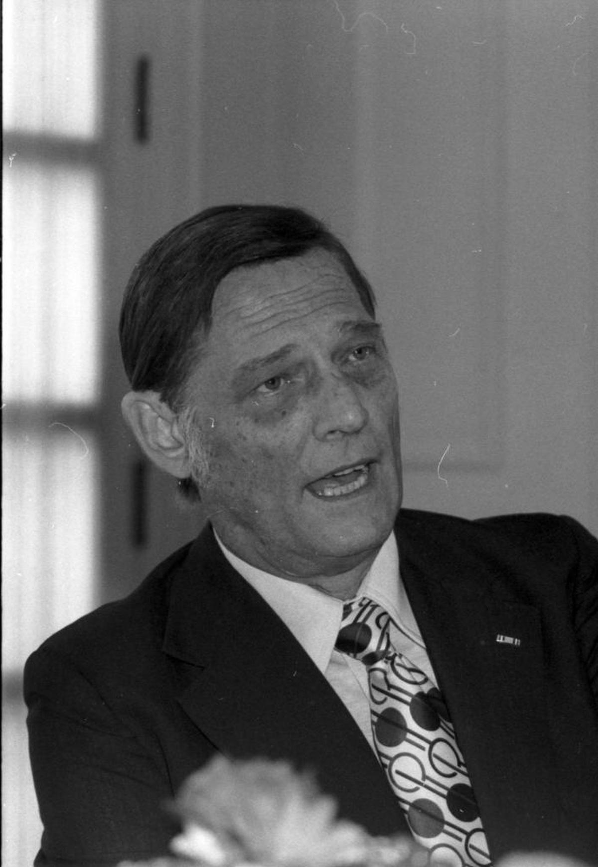 David Atlee Phillips, retired Latin American chief of the CIA and former Fort Worth resident, in 1975.