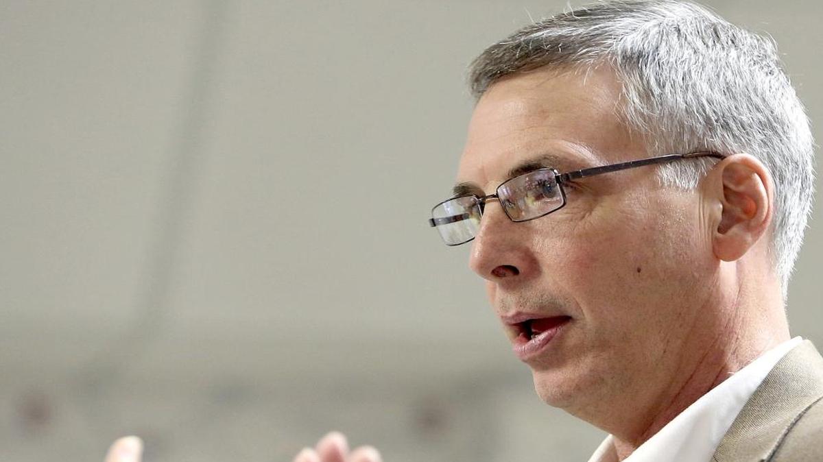 U.S. Rep. Tom Rice leads a town hall style meeting at Boulineau's in Cherry Grove Beach on Wednesday, Aug. 6, 2014. Outlining his accomplishments in Congress, Rice also fielded questions from the nearly 70 people at the meeting.
