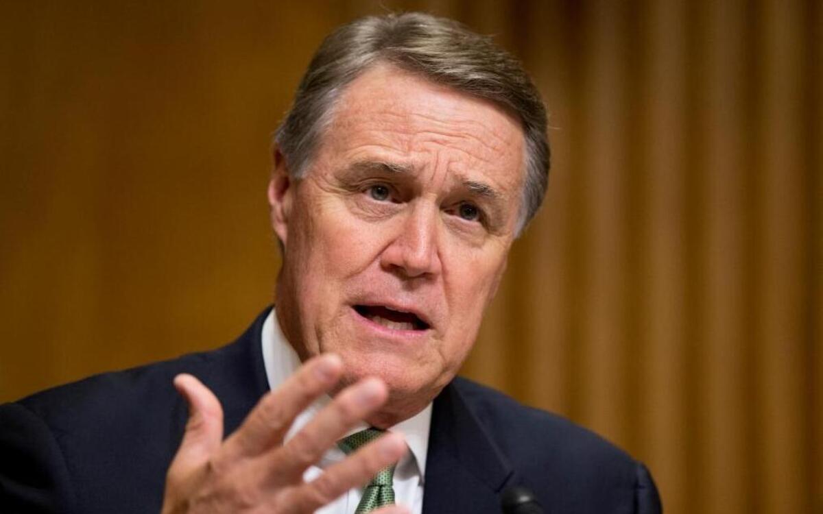 Sen. David Perdue, R-Ga., speaks during a Senate Foreign Relations Committee's Subcommittee on Capitol Hill in Washington, July 15, 2015.