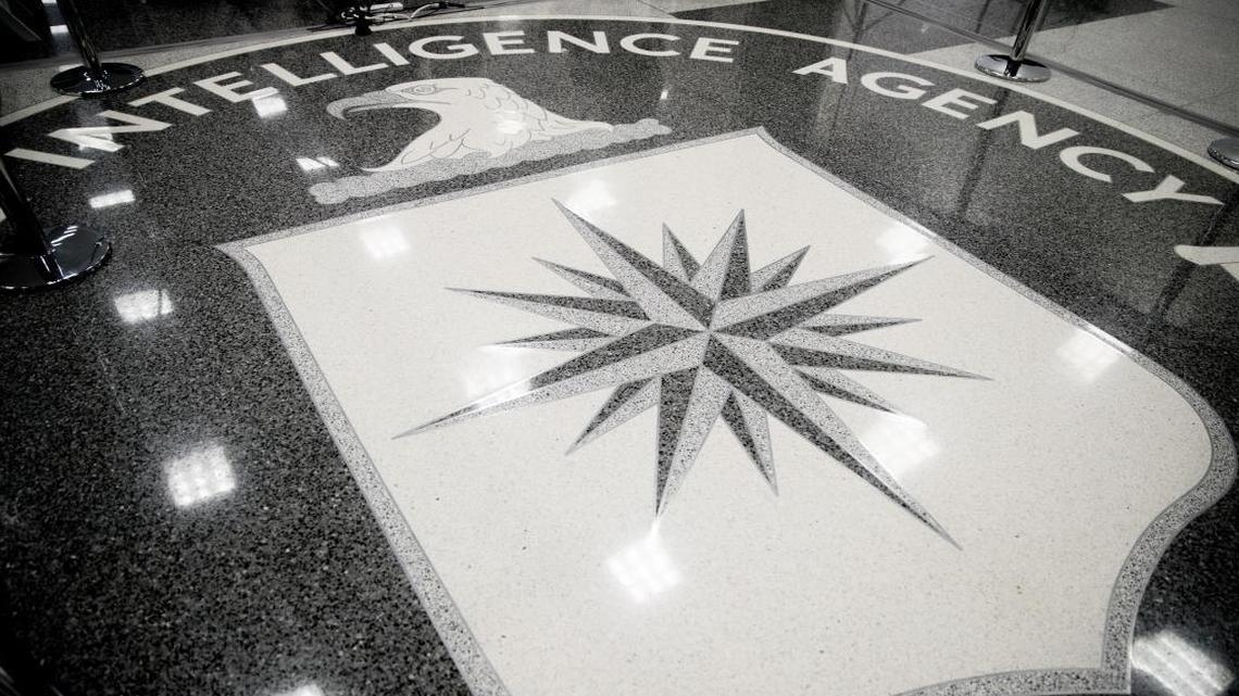 The Central Intelligence Agency has a hacking division to rival that of the National Security Agency, WikiLeaks said Tuesday. The floor of the main lobby of the Central Intelligence Agency in Langley, Va., Jan. 21, 2017.