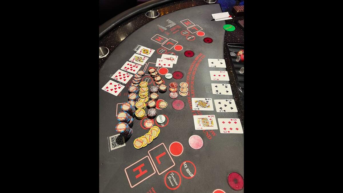 This photo shows the poker player’s winning hand.