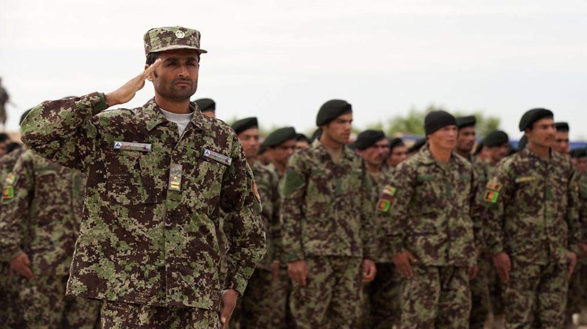 “Forest” pattern uniforms used by Afghan National Army conventional forces
