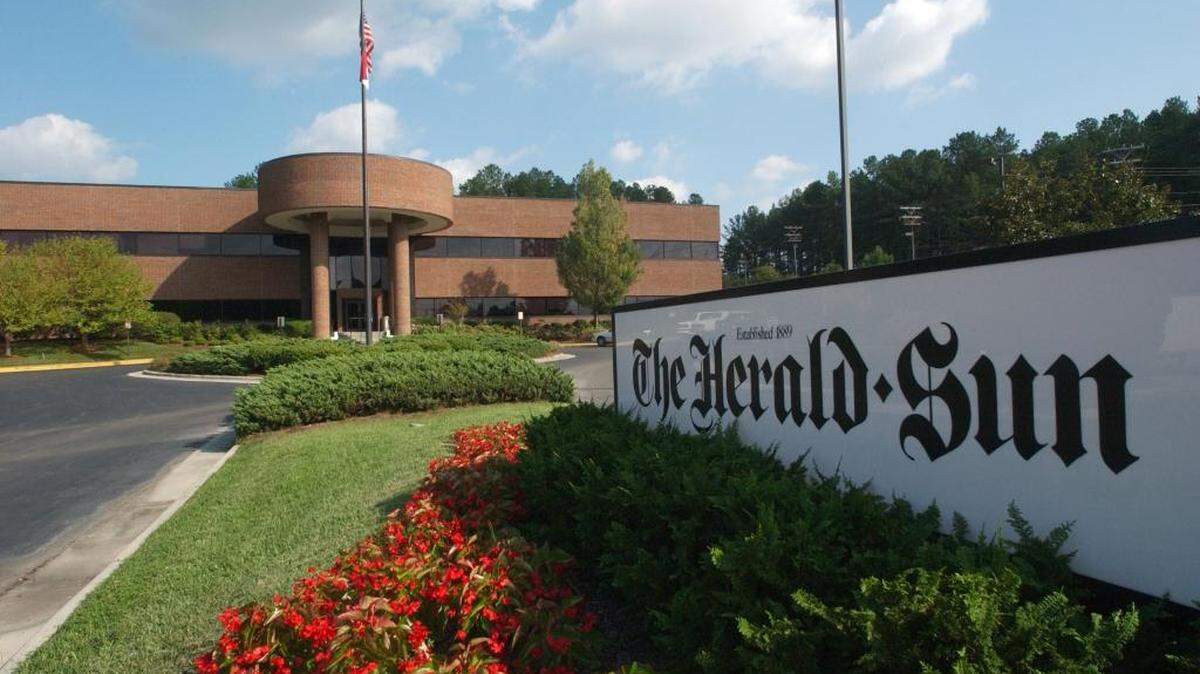 The Herald-Sun newspaper building in Durham can be seen in this 2002 file photo.