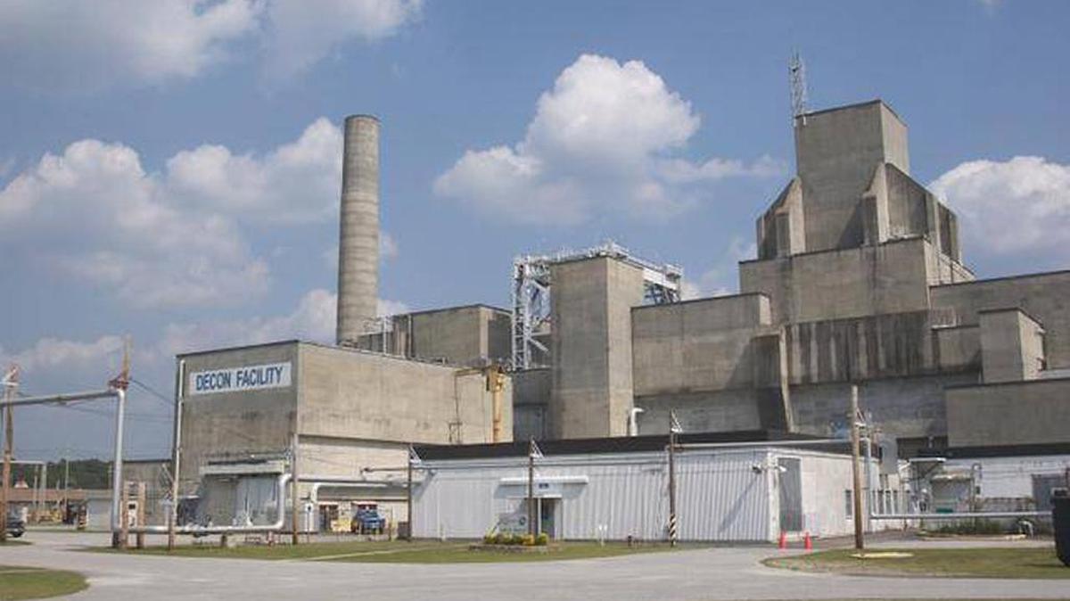 
The Savannah River Site had five nuclear production reactors, all of which are permanently shut down. Pictured here is C Reactor. It has been used more recently as a decontamination facility.
