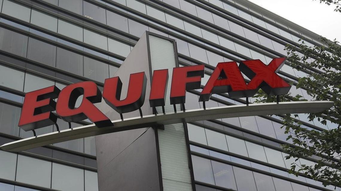A corporate sign rises near the headquarters of Equifax Inc. in Atlanta. The credit bureau was hit by a massive hack earlier this year, losing personal data of up to 143 million Americans.