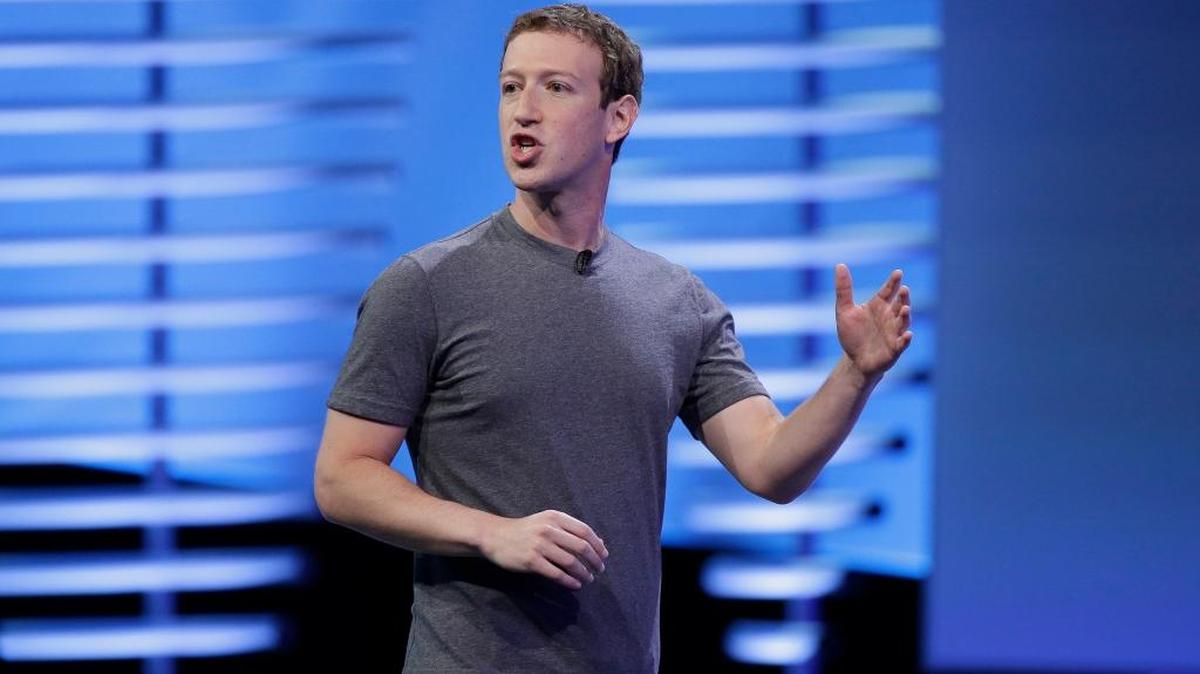 Facebook CEO Mark Zuckerberg delivers the keynote address at the F8 Facebook Developer Conference, in San Francisco. In an interview Thursday, Nov. 10, 2016, with “The Facebook Effect” author David Kirkpatrick, Zuckerberg said the idea that Facebook influenced the outcome of the U.S. election is a “crazy idea.”