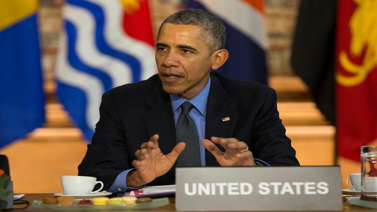 President Barack Obama speaks during climate talks in Paris last December.