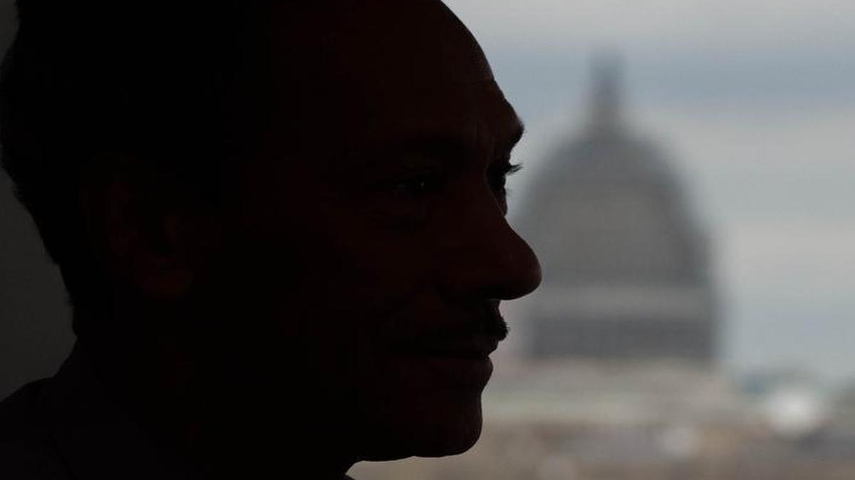 
Former Rep. Mel Watt poses for a photo in his office at the Federal Housing Finance Agency (FHFA) headquarters overlooking the U.S. Capitol in Washington, D.C. on July 17, 2015. “This is close enough,” he deadpans.
