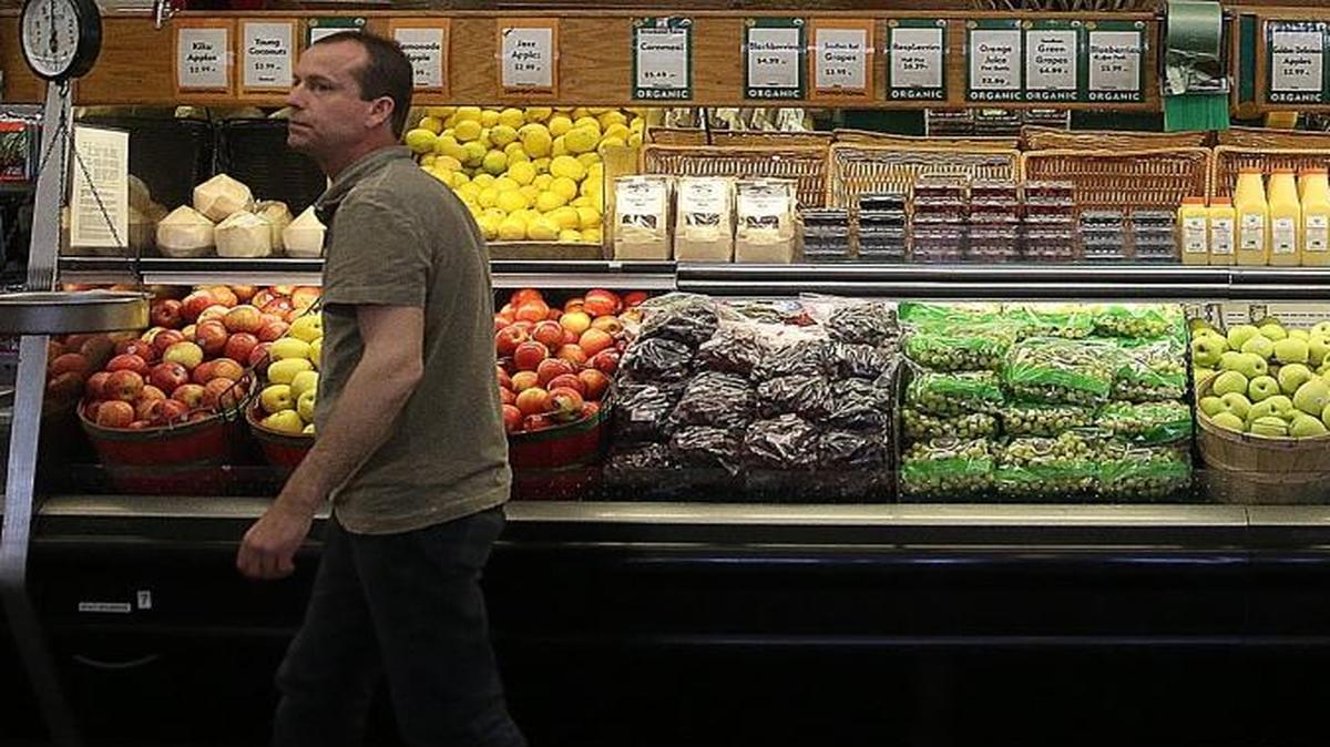 Organic produce is displayed at Wedge Natural Food Co-Op in Minneapolis on May 8, 2014.