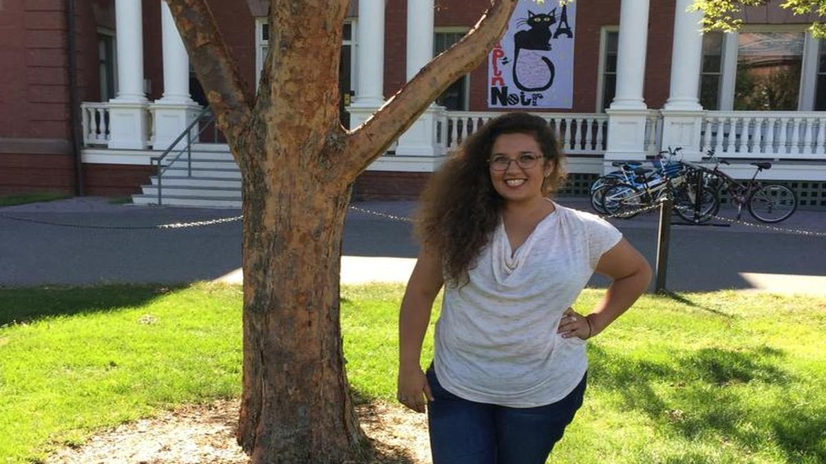 Smith College junior Audrey Olmos-Govea is the first in her family to go to college.