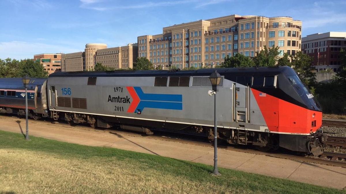
An Amtrak train stops at Alexandria, Va., on Sept. 6, 2015. If Congress doesn’t extend a year-end deadline for railroads to install positive train control, Amtrak’s president and CEO told lawmakers that passenger trains could be suspended beginning in mid-December.
