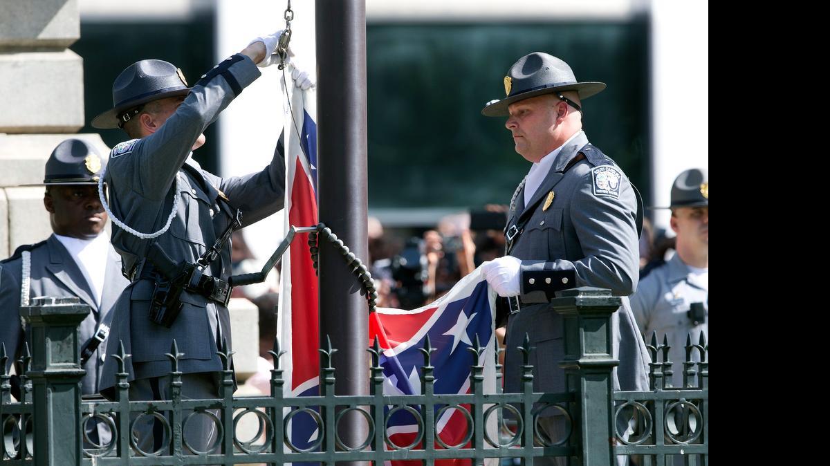 
The Confederate battle flag was removed July 10 from the Capitol grounds in Columbia, S.C. Historians say slavery was the primary reason the Confederate states seceded, but that accounts of the history by Confederate heritage organizations and some textbooks don’t say so. 
