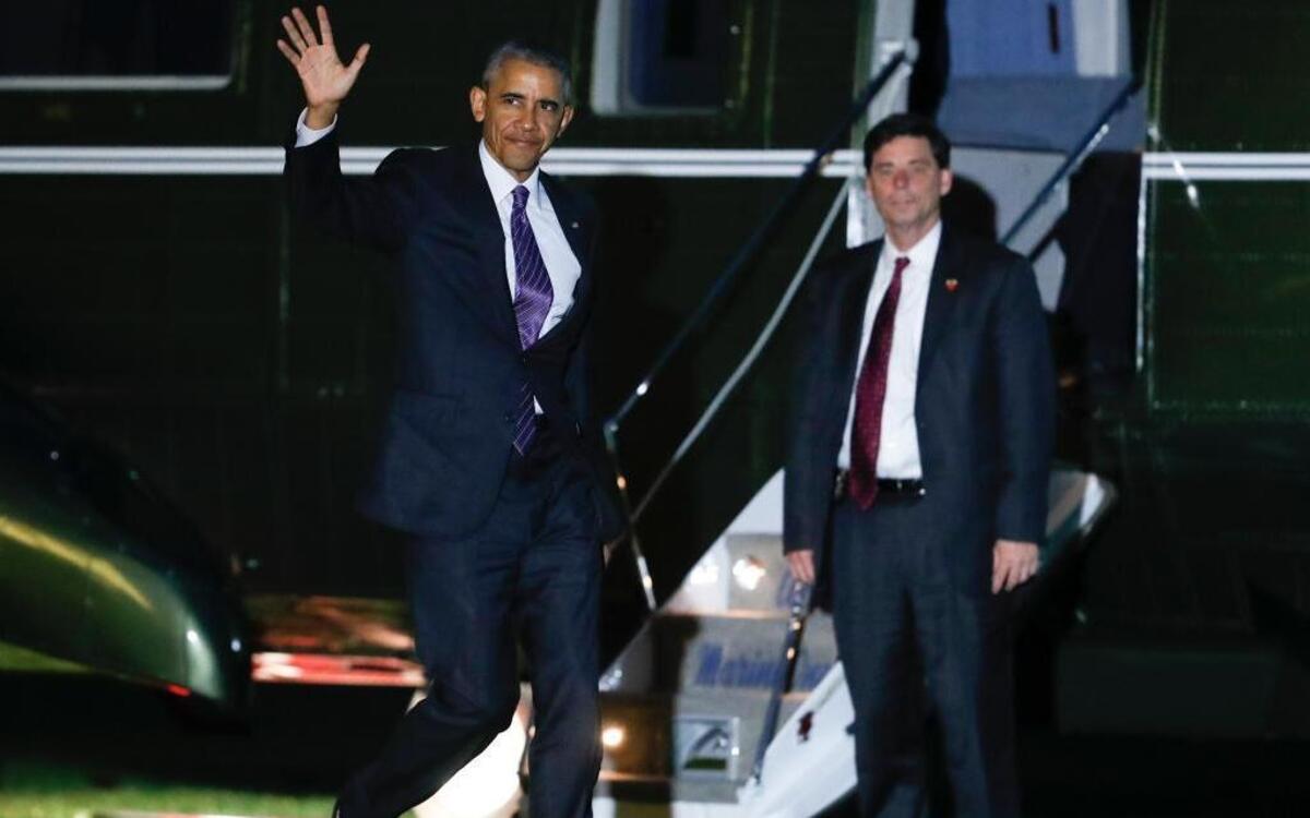 President Barack Obama Tuesday on the South Lawn of the White House. Newly compiled figures show that federal prosecutors under Obama filed hundreds of thousands of immigration charges than during previous administrations.