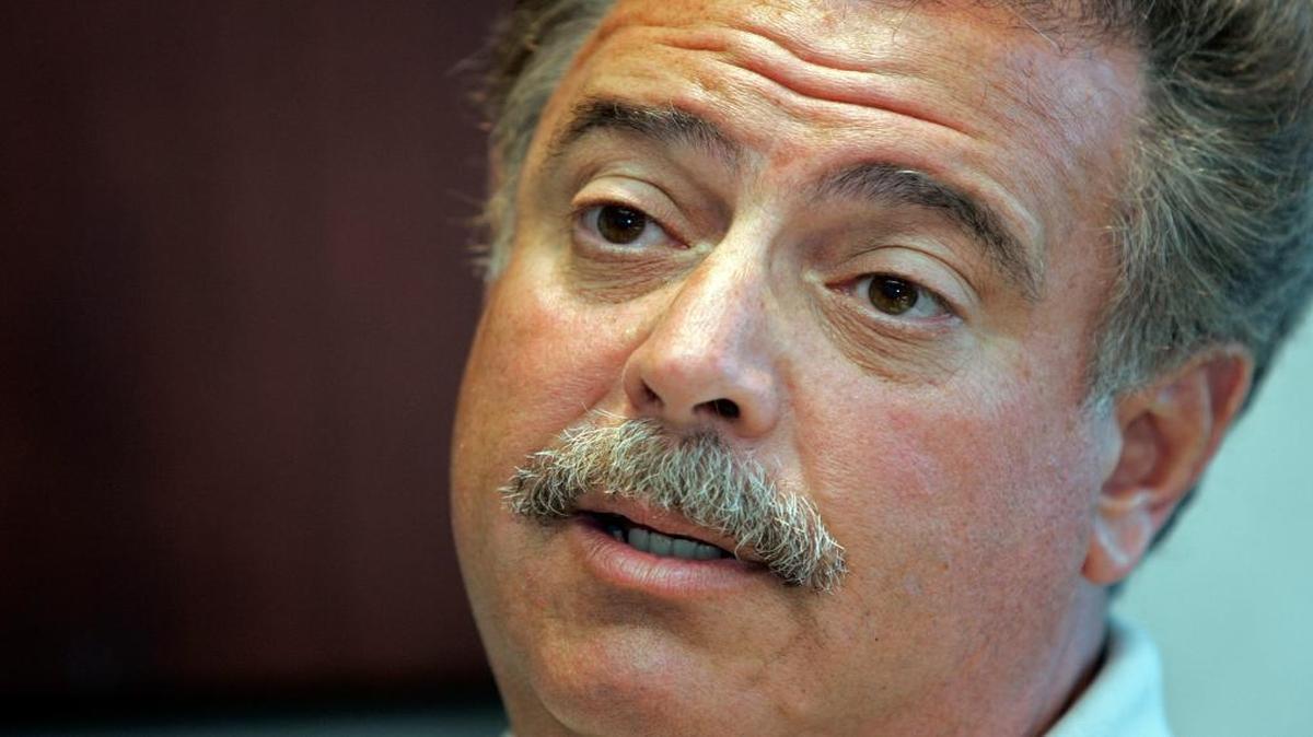 Former Nucor president and CEO Dan DiMicco answers a question during an interview at the company's headquarters in Charlotte, N.C., in this July 18, 2006, file photo.
