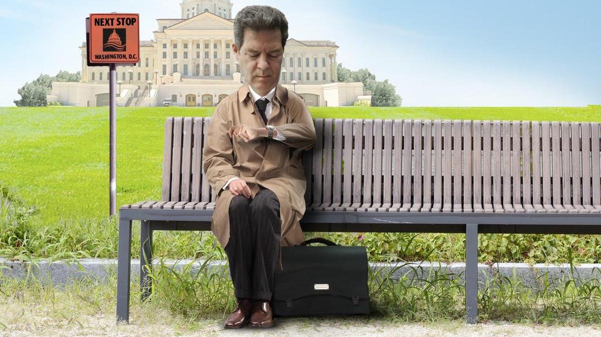 Gov. Sam Brownback has been stuck in Kansas as he waits for a Senate vote on his nomination to be an ambassador in Washington for President Donald Trump.