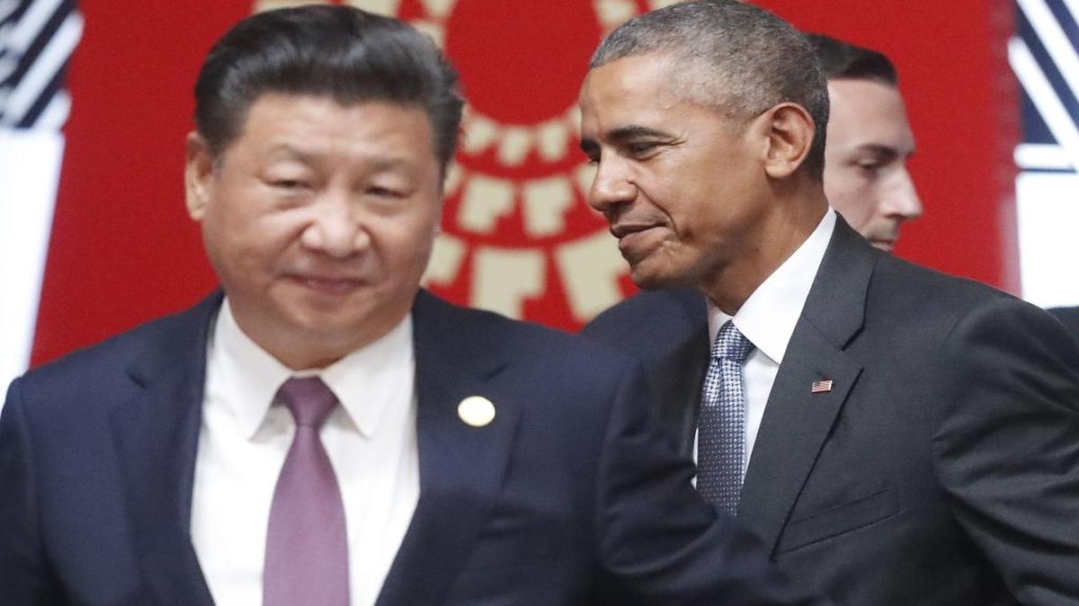 U.S. President Barack Obama and Chinese President at the Asia-Pacific Economic Cooperation summit in Lima, Peru, last month.