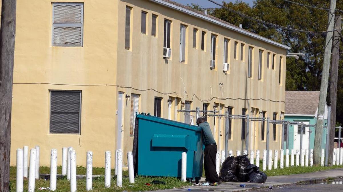 Miami-Dade County will spend $74 million to redevelop the area now occupied by Liberty Square. Some say such plans help account for a narrowing of the income gap in Miami by moving poor people out.