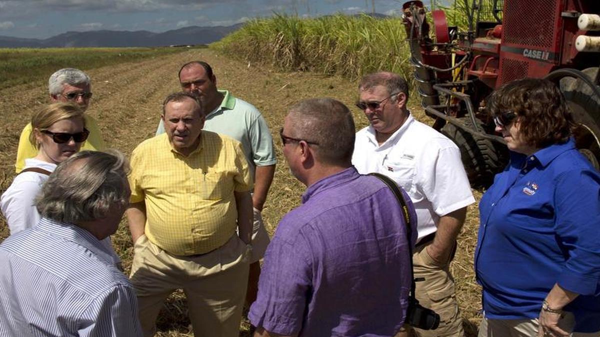 U.S. agricultural representatives and political figures from farming states visit the 30 November Sugar Center in Artemisa, Cuba, on March 3, 2015. A key committee of the U.S. Senate recently passed legislation that would ease restrictions on exporting agricultural products to Cuba Ð a goal of many farm groups and farm-state lawmakers. Despite the committee action, the legislation still faces long odds in Congress.