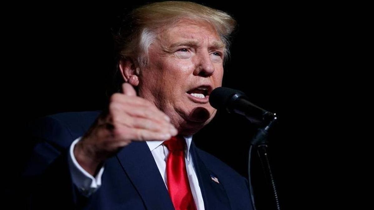 Republican presidential candidate Donald Trump speaks during a campaign rally, Thursday, Oct. 27, 2016, in Geneva, Ohio.