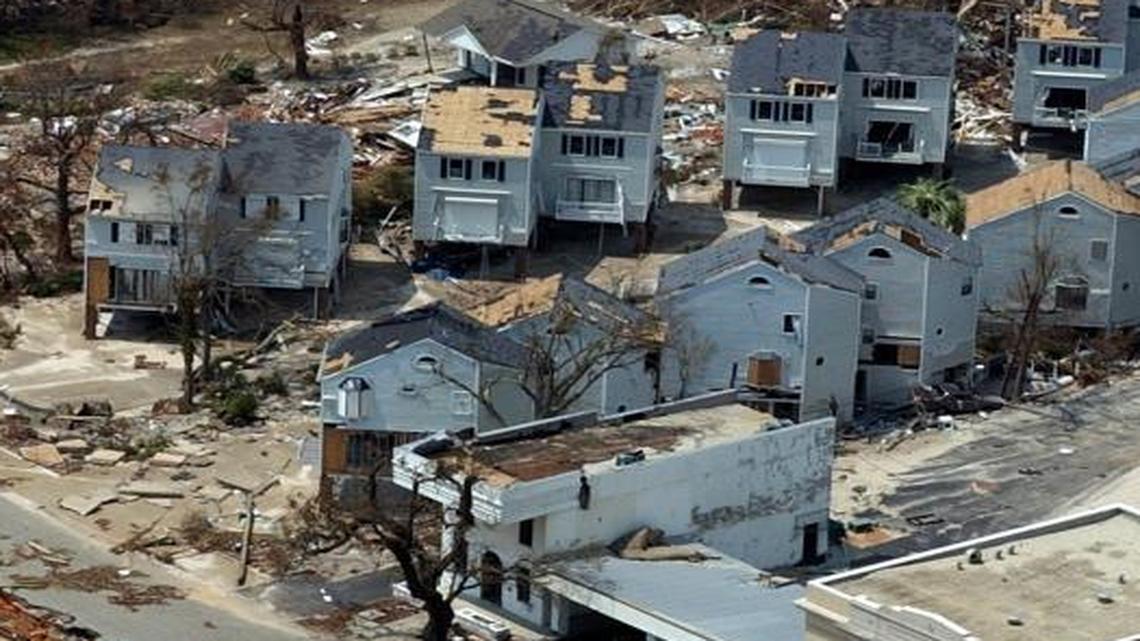 Bay St. Louis was badly damaged during Hurricane Katrina in 2005. FEMA has halted payments to Mississippi over irregularities in a program to shore up wind damaged homes.