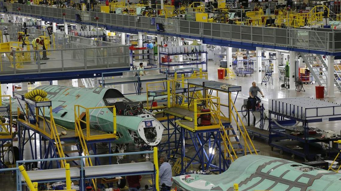 Lockheed Martin build the F-35 Joint Strike Fighter at its aeronautics complex in Fort Worth.