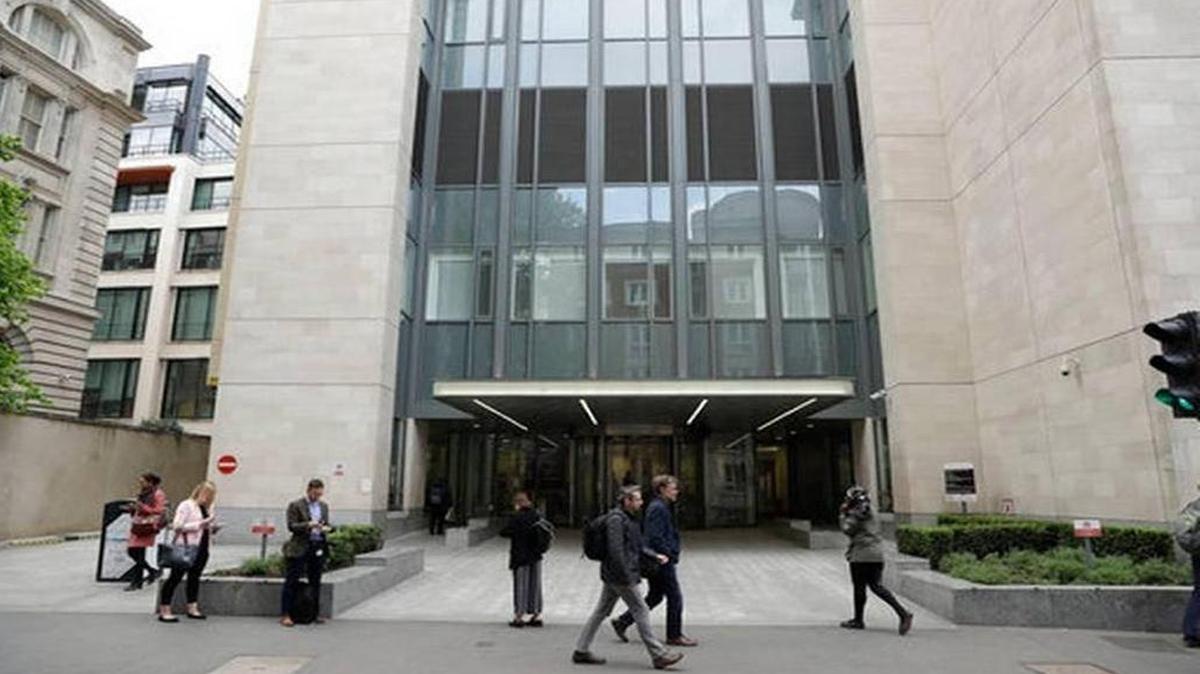 The main entrance of St Bartholomew’s Hospital in London, one of the hospitals whose computer systems were affected by a cyberattack on May 12. England was one of 190 nations hit by the large cyberattack.