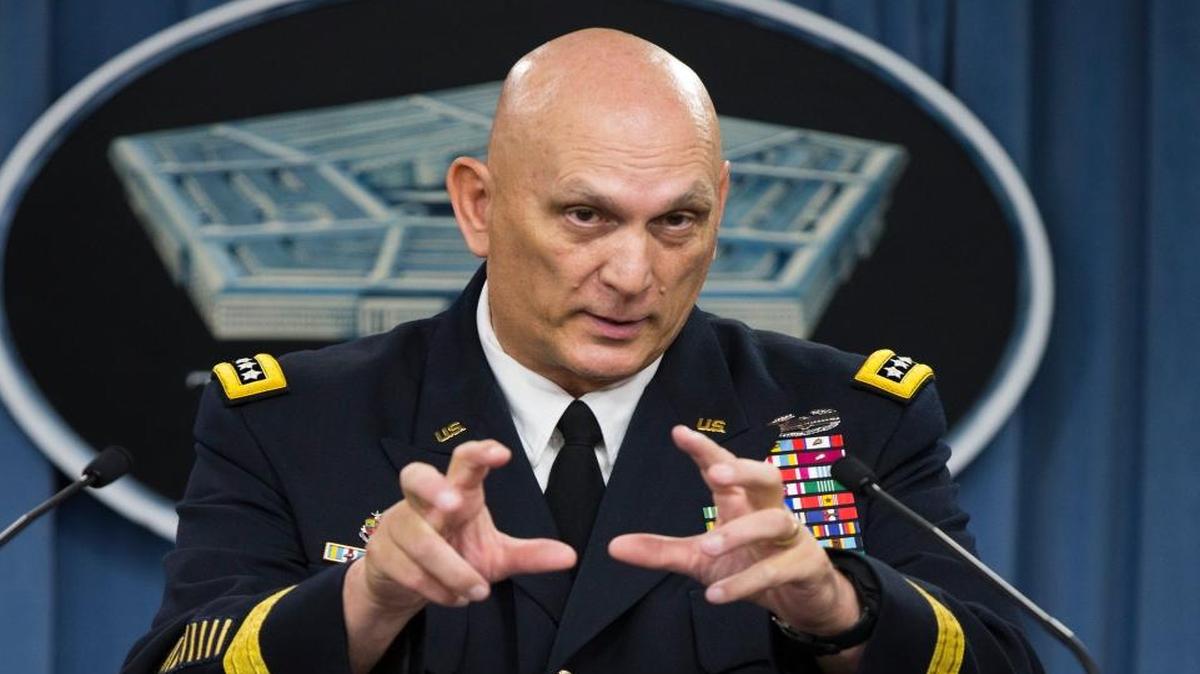 
Outgoing Army Chief of Staff Gen. Ray Odierno at his final news conference Wednesday.
