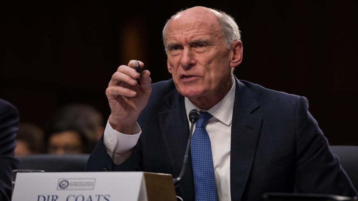 Director of National Intelligence Dan Coats testifies before the Senate Intelligence Committee in Washington DC on June 7, 2017.