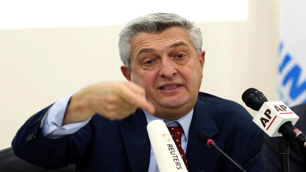 Filippo Grandi, the United Nations high commissioner for refugees, on Monday, Oct. 17, 2016, urged warring parties in Iraq to spare the lives of civilians and not use them as hostages or human shields during the military’s efforts to dislodge Islamic State militants from Mosul.