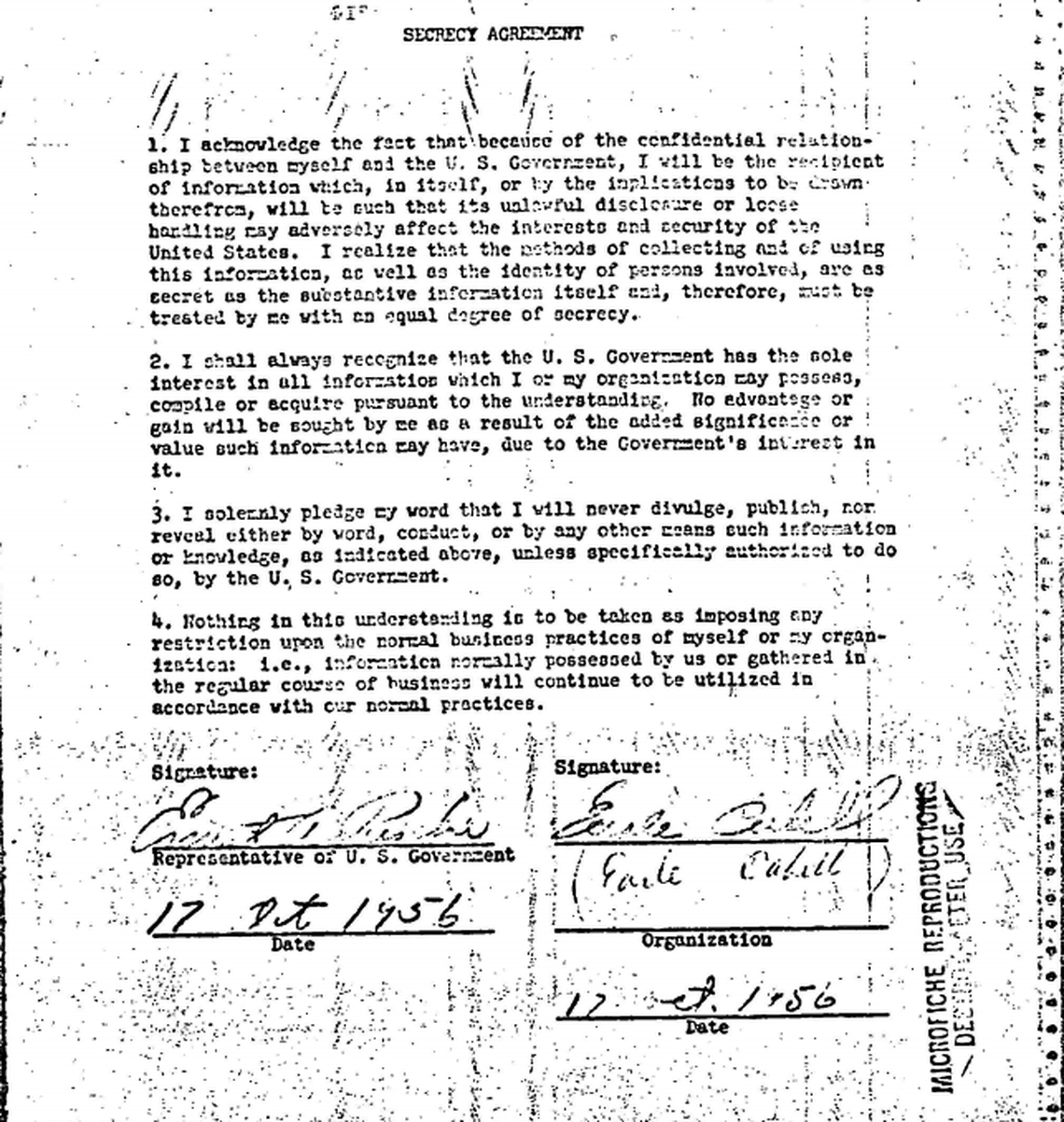 This screenshot of a newly released CIA document from 1956 shows that Dallas Mayor Earle Cabell had been an asset. He was mayor at the time of the JFK assassination.