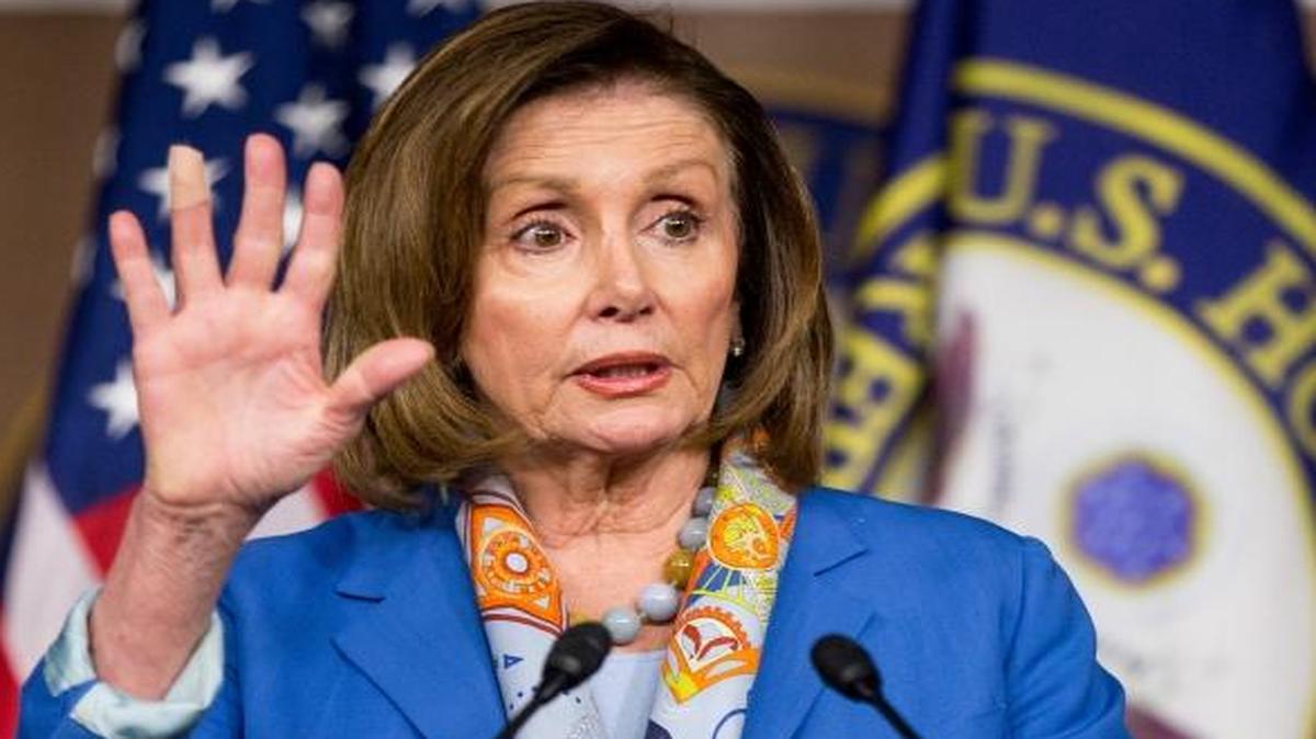 House Minority Leader Nancy Pelosi of California speaks during her weekly news conference on Capitol Hill in Washington, Thursday, May 19, 2016. She and other Democrats criticized Republicans for switching their votes on a religious freedom provision that some said would offer protections to LGBT workers for federal contractors.