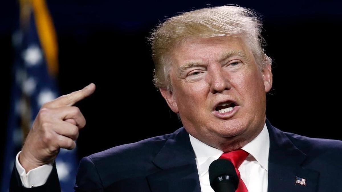 Republican presidential candidate Donald Trump speaks in Denver on July 1, 2016.