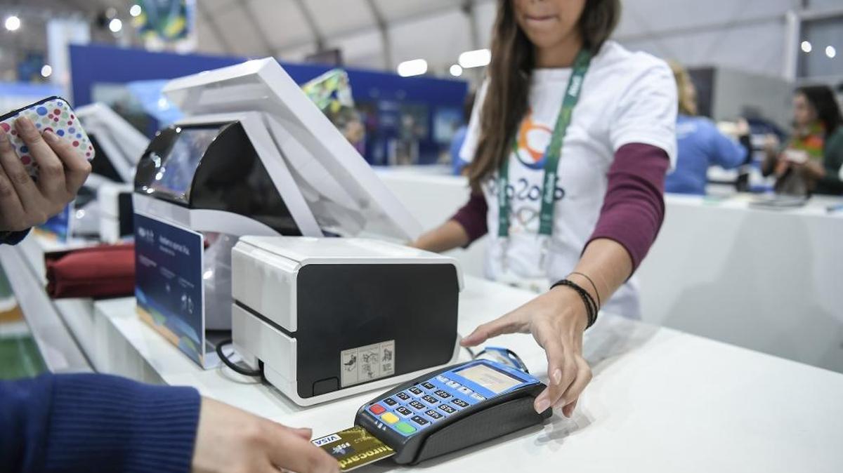 Point of sale electronic credit card readers in Rio de Janeiro have been the target of hackers inserting malware into the machines’ software. Inside the Rio de Janeiro Olympic Megastore in Copacabana, chip machines unaffected by the malware complete each transaction for shoppers at the Summer Olympic Games.