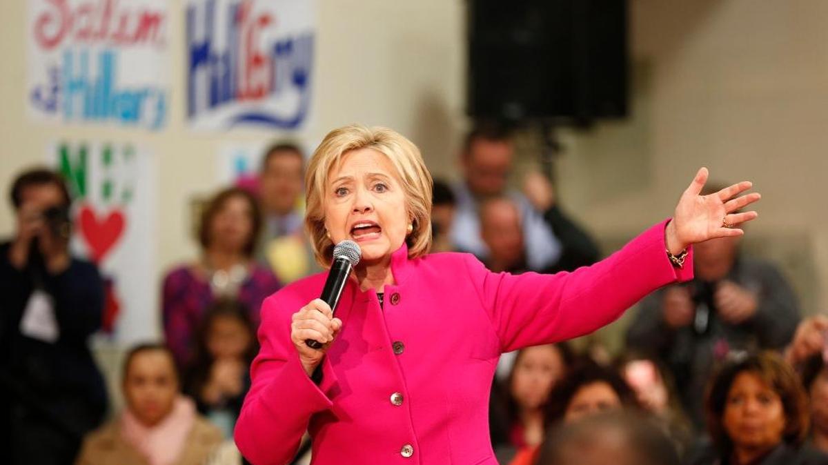 Democratic presidential candidate Hillary Clinton speaks during a campaign stop Wednesday, Dec. 9, 2015, in Salem, N.H.
