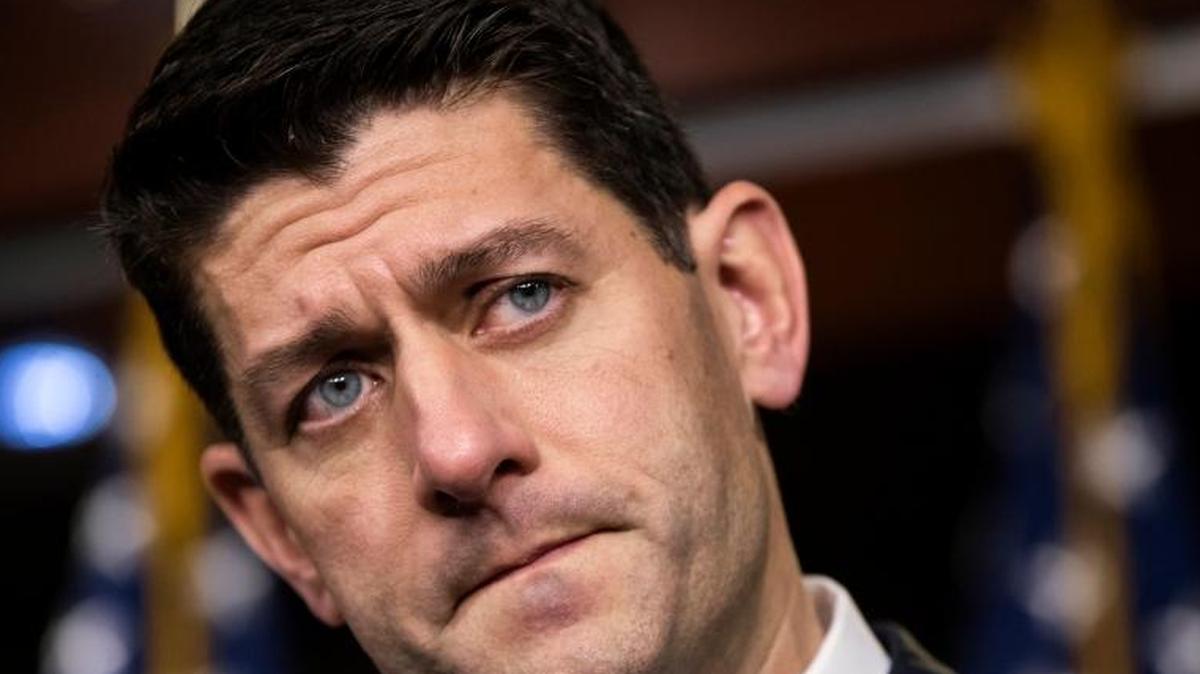 Speaker of the House Paul Ryan, R-Wis., meets with reporters to answer questions on the tax bill and sexual misconduct on Capitol Hill, in Washington, Thursday, Dec. 14, 2017. Ryan says Republican Rep. Blake Farenthold has "made the right decision" to retire at the end of his term amid allegations of sexual harassment.