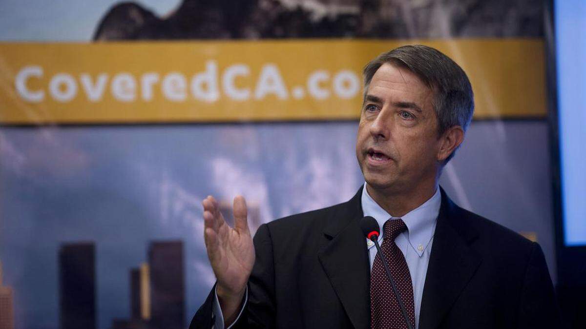 Executive Director of Covered California, Peter V. Lee speaks to members of the press during the launch of Covered California in Rancho Cordova on Tuesday, October 1, 2013.