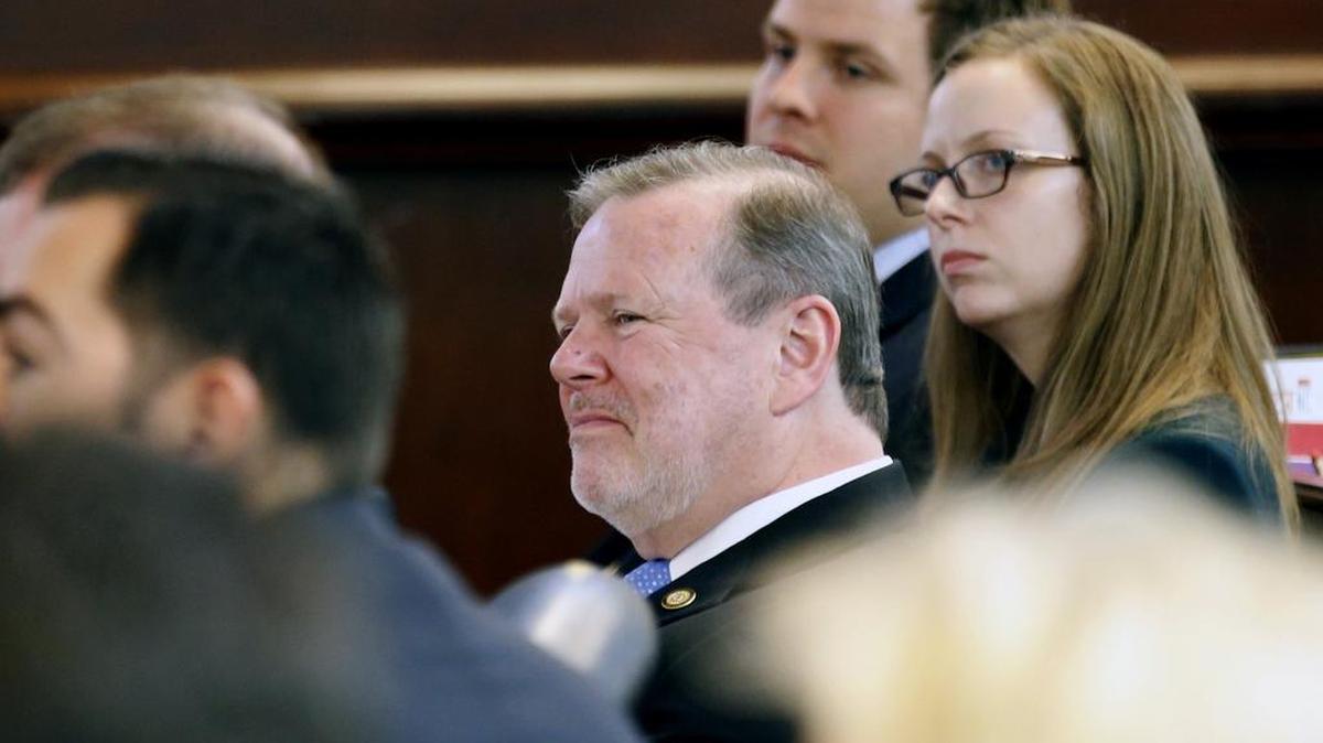 Senate leader Phil Berger, an Eden Republican, watches as others are sworn in Wednesday after he was re-elected as Senate president pro tempore as the N.C. General Assembly convened for the 2017 session